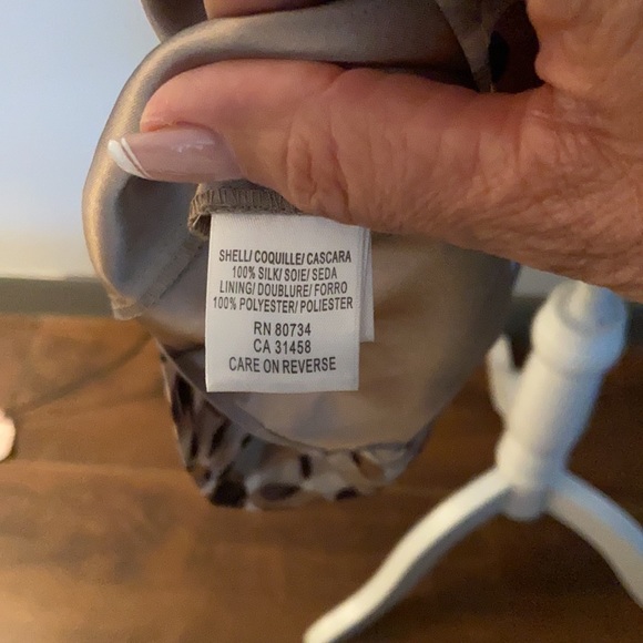 Bcbg silk animal print cocktail dress size 4 - Picture 12 of 13